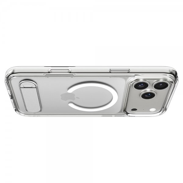Spigen iPhone 17 Pro -suojakuori Ultra Hybrid S MagFit Clear White