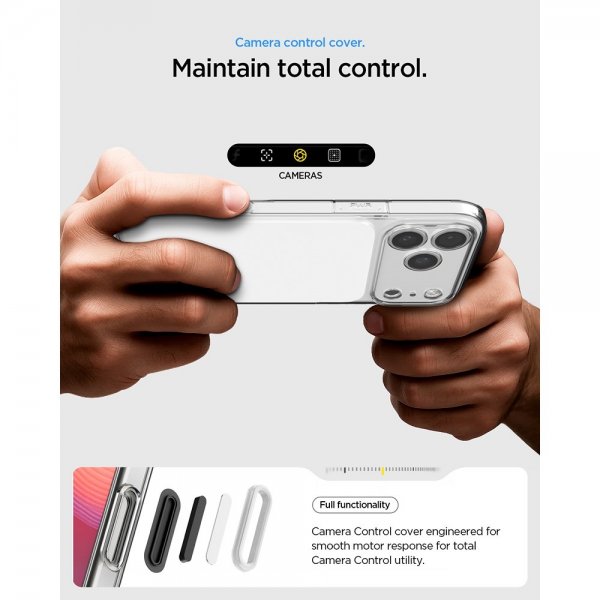 Spigen iPhone 17 Pro Ultra Hybrid T MagFit kiiltävä valkoinen suojakuori
