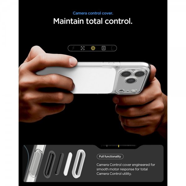 Spigen iPhone 17 Pro Ultra Hybrid T MagFit kiiltävä valkoinen suojakuori
