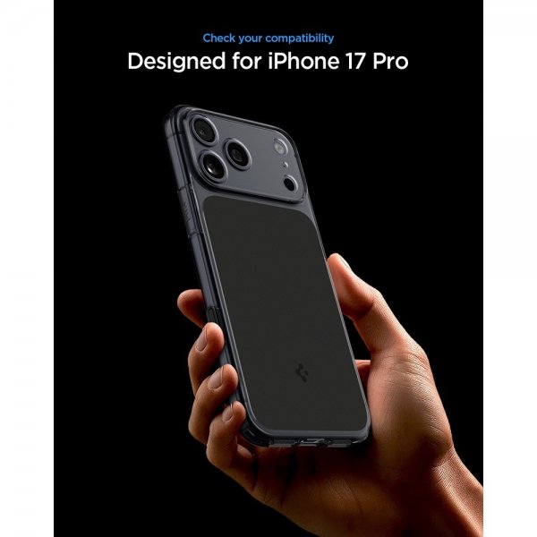Spigen iPhone 17 Pro -suojakuori Ultra Hybrid T MagFit Matte Black