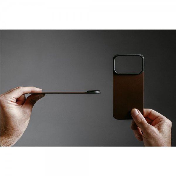 Nomad iPhone 17 Pro -puhelinkuori, MagSafe, nahka, Rustic Brown