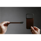 Nomad iPhone 17 Pro -puhelinkuori, MagSafe, nahka, Rustic Brown