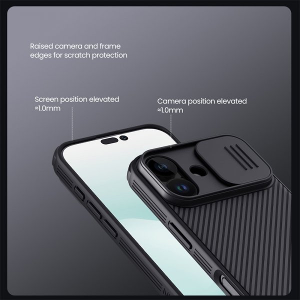 Nillkin iPhone 17 -suojakuori CamShield Pro MagSafe, musta