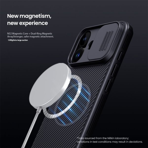 Nillkin iPhone 17 -suojakuori CamShield Pro MagSafe, musta