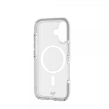 Tech21 iPhone 17 -suojakuori EvoCrystal MagSafe Metallic Silver