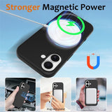 Nordic Covers iPhone 17 -silikonikuori Feather Series MagSafe Raven Black