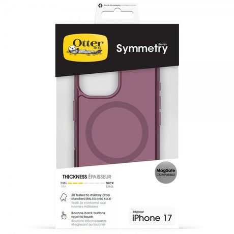Otterbox iPhone 17 -suojakuori Symmetry Clear MagSafe Purple Mystery