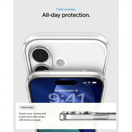 Spigen iPhone 17 -suojakuori Ultra Hybrid MagFit Clear Graphite