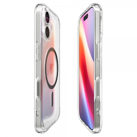Spigen iPhone 17 -suojakuori Ultra Hybrid MagFit Clear Graphite