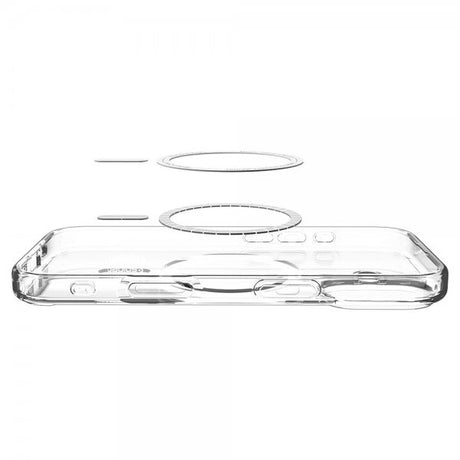 Spigen iPhone 17 -suojakuori Ultra Hybrid MagFit Clear Graphite