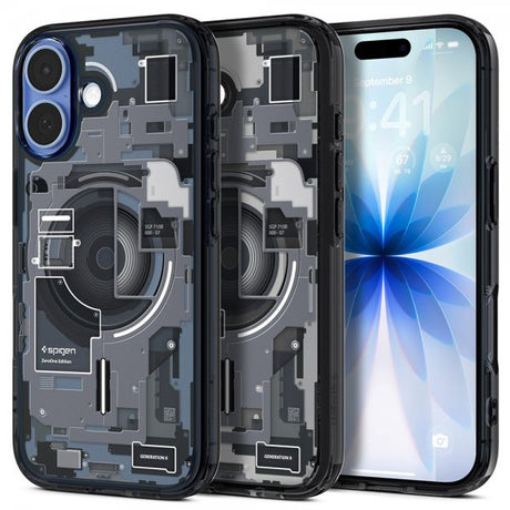 Spigen iPhone 17 -suojakuori, Ultra Hybrid Zero One MagFit, musta
