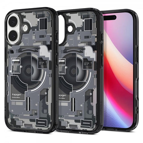 Spigen iPhone 17 -suojakuori, Ultra Hybrid Zero One MagFit, musta