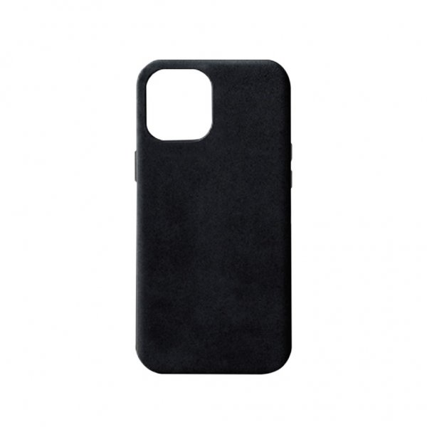 Journey iPhone 12 Mini Kuori, aitoa nahkaa, musta
