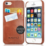 KAVAJ iPhone 5/5S/SE 2016 Kuori Tokyo Ruskea
