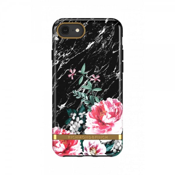 Richmond & Finch iPhone 6/6S/7/8/SE Kuori Black Marble Floral