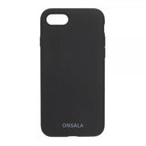 Onsala iPhone 6/6S/7/8/SE Silikonikuori Musta