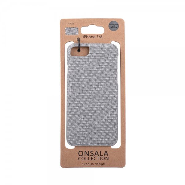 Onsala iPhone 6/6S/7/8/SE Kuori Tekstiili Harmaa