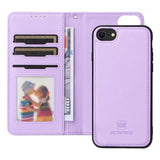 Betopnice iPhone 6/6S/7/8/SE suojakuori irrotettavalla kuorella 005 Violetti