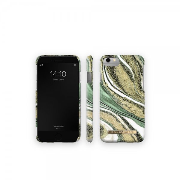 Ideal of Sweden iPhone 6/6S/7/8/SE Kuori Fashion Case Cosmic Green Swirl