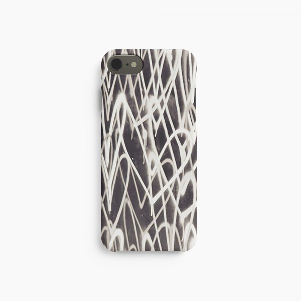 agood company iPhone 6/6S/7/8/SE Kuori Kasvipohjainen Graffiti Sydän Musta Valkoinen