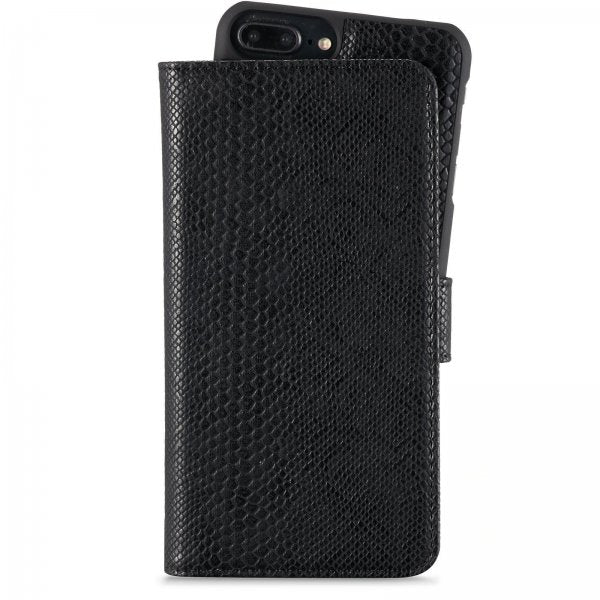 holdit iPhone 6/6S Plus/iPhone 7 Plus/iPhone 8 Plus Lompakkokotelo Wallet Case Magnet Serpent Black