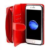 iPhone 6/6S Kotelo Magneettisesti Irrotettava Kuori Punainen