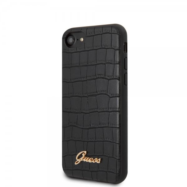 Guess iPhone 7/8/SE Suojakuori Croco Musta