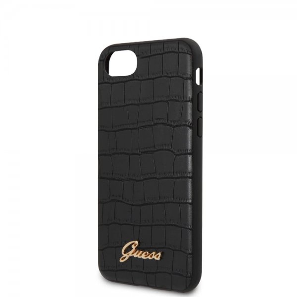 Guess iPhone 7/8/SE Suojakuori Croco Musta