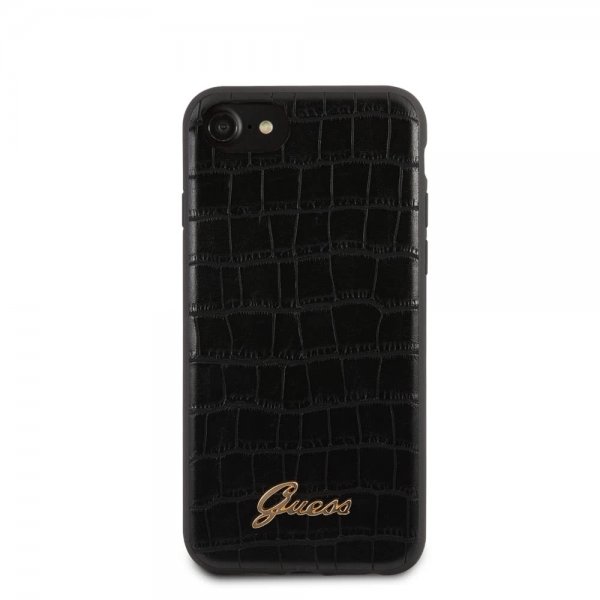 Guess iPhone 7/8/SE Suojakuori Croco Musta