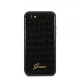 Guess iPhone 7/8/SE Suojakuori Croco Musta