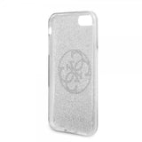 Guess iPhone 7/8/SE Kuori Glitter Circle Silver