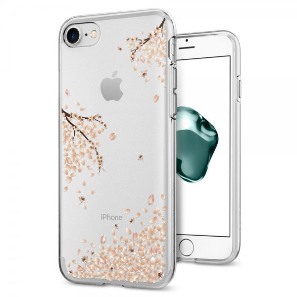 Spigen iPhone 7/8/SE kuori Liquid Crystal Blossom Crystal Clear