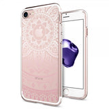 Spigen iPhone 7/8/SE kuori Liquid Crystal Shine Pink