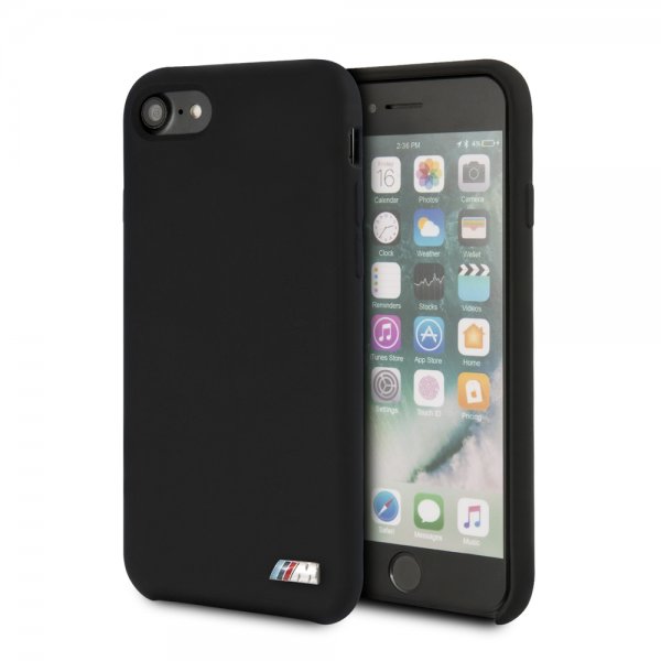 BMW iPhone 7/8/SE Kuori logolla Musta