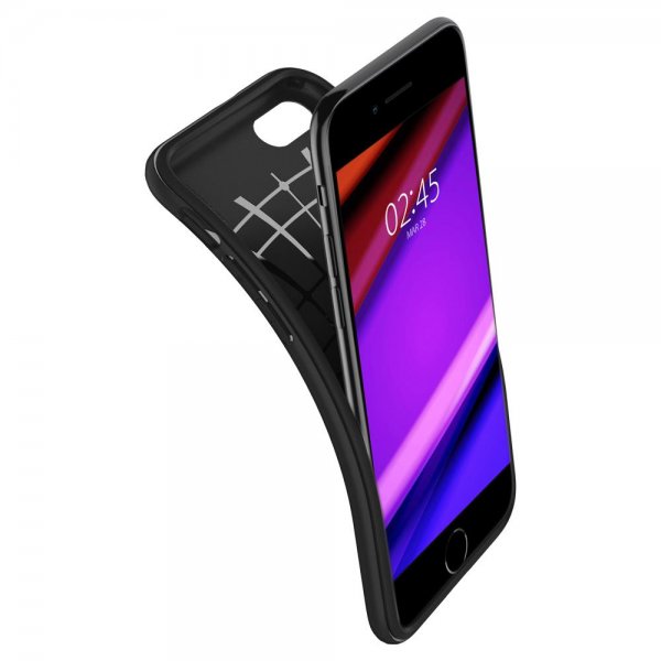 Spigen iPhone 7/8/SE kuori, Rugged Armor, mattamusta