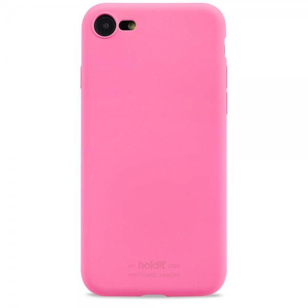 holdit iPhone 7/8/SE kuori Silikoni Bright Pink