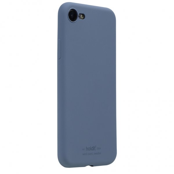 holdit iPhone 7/8/SE kuori silikoni Pacific Blue
