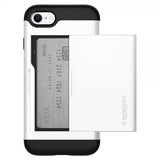 Spigen iPhone 7/8/SE kuori Slim Armor CS Jet White