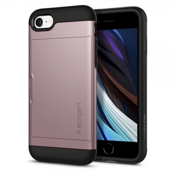 Spigen iPhone 7/8/SE kuori Slim Armor CS ruusukulta