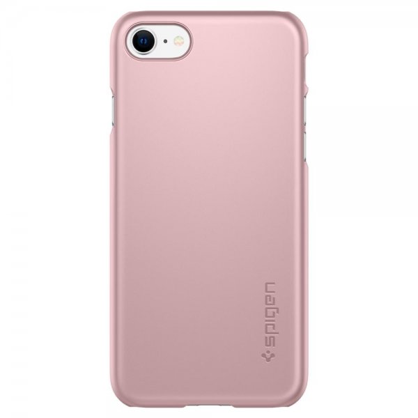 Spigen iPhone 7/8/SE kuori Thin Fit Rose Gold