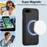 Lc.Imeeke iPhone 7/8/SE suojakuori irrotettavalla kuorella L2 Series MagSafe Musta