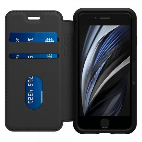 Otterbox iPhone 7/8/SE Suojakotelo Strada Folio Shadow Black
