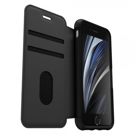 Otterbox iPhone 7/8/SE Suojakotelo Strada Folio Shadow Black