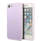 Guess iPhone 7/8/SE Kuori Saffiano Metal Logo Lila
