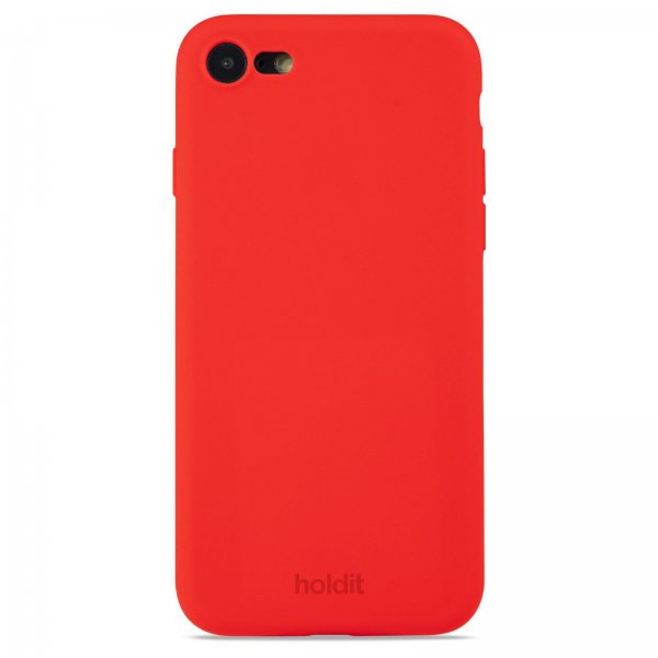 holdit iPhone 7/8/SE kuori Silikoni Chili Red
