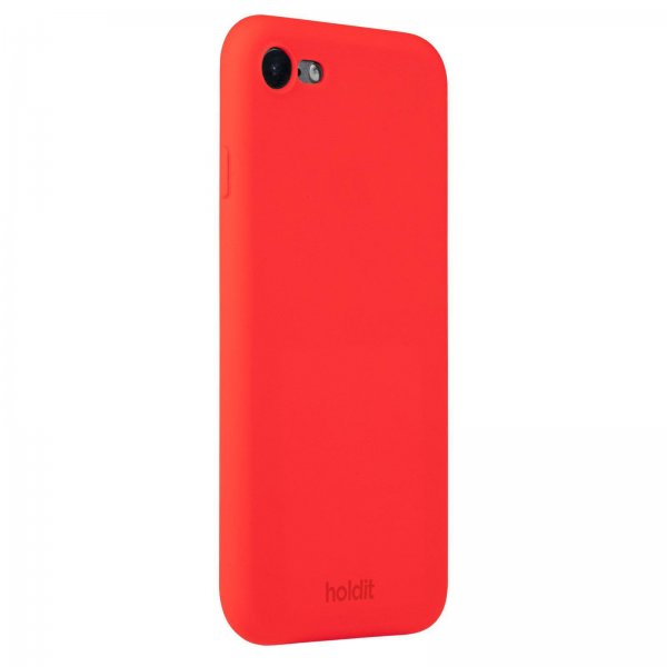 holdit iPhone 7/8/SE kuori Silikoni Chili Red
