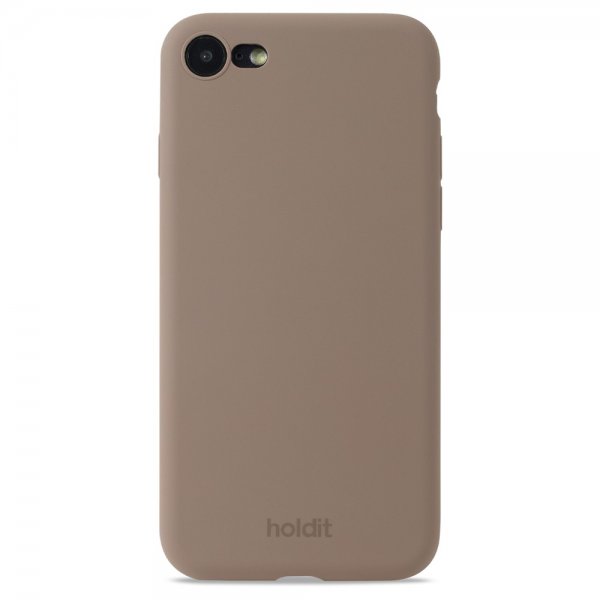 holdit iPhone 7/8/SE kuori silikoni Mocha Brown