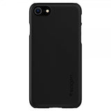 Spigen iPhone 7/8/SE kuori Thin Fit musta