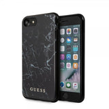 Guess iPhone 7/8/SE Kuori Marble Cover Musta