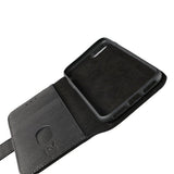 Rvelon iPhone 7/8/SE Suojakotelo, aitoa nahkaa, musta